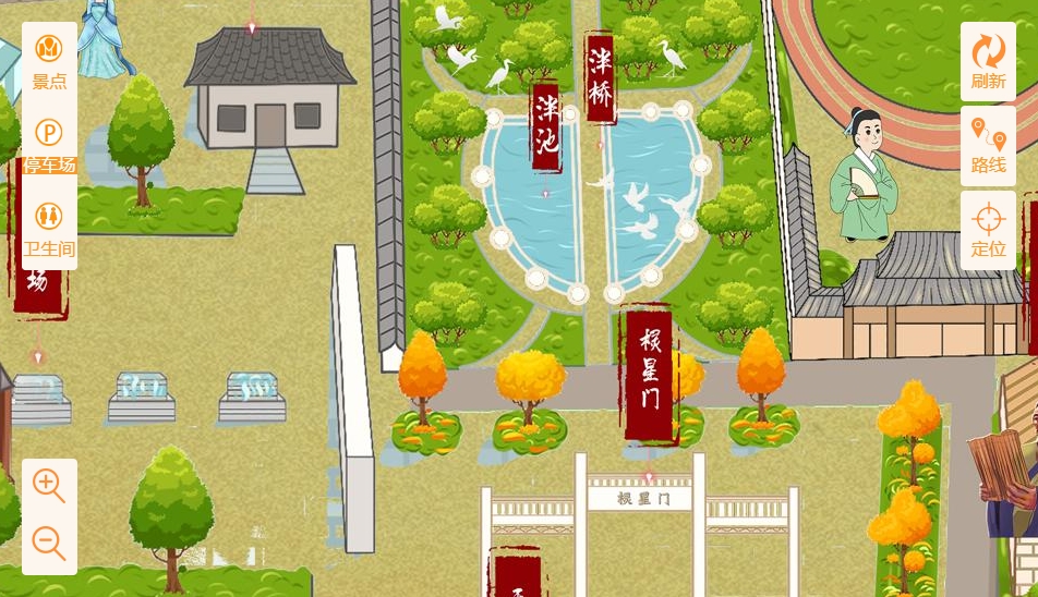 张家川手绘地图景区语音讲解导览系统：智慧景区建设的基石